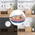 thumbnail image 3 of Heated Cat Beds for Indoor Cats Warming Cat Beds Super Soft Machine Washable Thermo Kitty Electric Heating Bed 19 Inches Round, 3 of 13