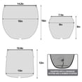 thumbnail image 3 of ShangDemonMaster Concrete Planter Set of 3, 18", 13" and 9" Round Plant Pots with Drainage Holes for Indoor and Outdoor Plants, 3 of 9