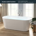 thumbnail image 2 of FerdY Shangri-La Elite 67", Acrylic Freestanding Bathtub in White. Ferdy-02136-1700-BN, 2 of 8