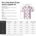 thumbnail image 6 of Lsque Red Squirrel And Blue Rabbit pattern Hawaiian Shirt for Men, Unisex Summer Beach Casual Short Sleeve Button Down Shirts-Large, 6 of 9