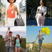 4 Pieces Universal Cell Phone Lanyards by Emlimny with Adjustable Detachable Nylon Neck Crossbody Lanyard and 4 Pieces Transparent Pads for Most Smartphones - 4 Colors