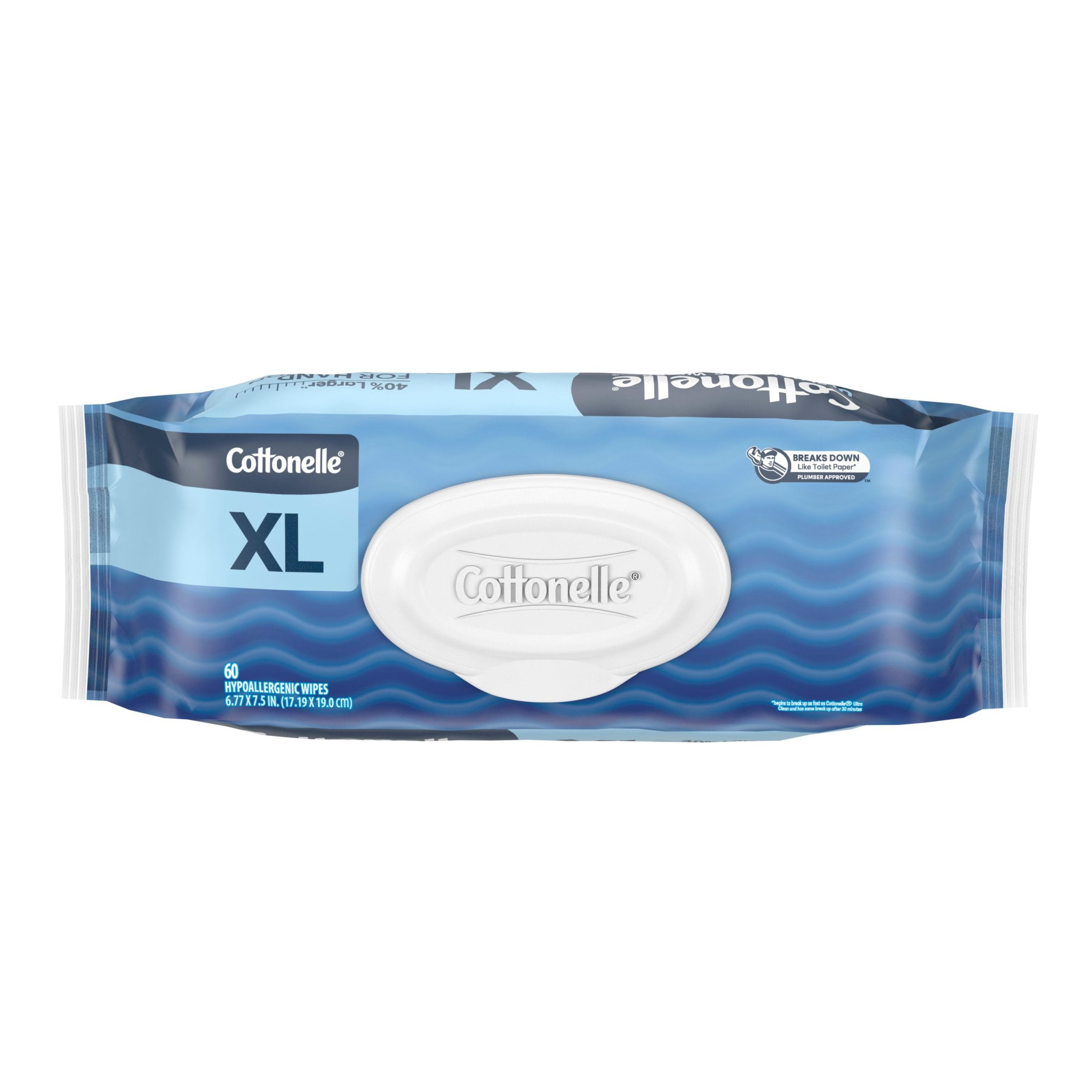 (2 pack) Cottonelle Ultra Fresh XL Flushable Wet Wipes, 1 Flip-Top Pack
