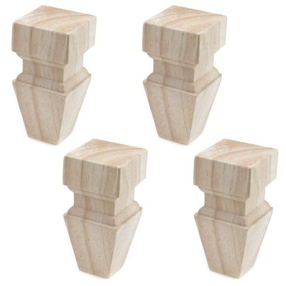 T Tulead Patas De Muebles De Madera Patas De Gabinete Sin Terminar Altura De 100 Mm Sofá Reemplazo Mesa Silla Patas De Sofá Paquete De 4