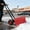 red, variant on Ataucjin Wheeled Snow Plow Shovel, Heavy-Duty Steel Black Blade with Double Handle, 5 Angles, 2 Wheels, Back Saver Pusher for Snow Removal on Driveway, Sidewalks and Doorways