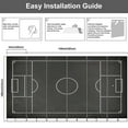thumbnail image 4 of Modern Wallpaper Murals 3D Soccer field chalked blackboard Football stadium chalk Peel and Stick Removable Self-Adhesive canvas Wall Stickers for Nursery Kids Bedroom TV Wall Decor, 4 of 5