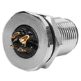 thumbnail image 4 of Conector hembra M12-F2-P4 para montaje en panel F2 M12 IP67, resistente al agua, adaptador de enchufe de 4 pines, 4 of 14