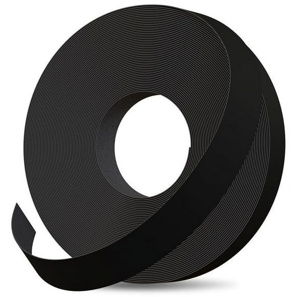 Edge Supply Black Melamine 13/16 Inch X 25 Ft Roll Of Black Edge Banding - Pre-Glued Flexible Edging - Easy Application Iron-On Edging For Cabinet Repairs Furniture Restoration