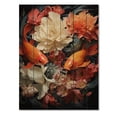 thumbnail image 3 of Designart "Infinite Koi Asian Painting II" Asian Print on Natural Pine Wood, 3 of 5