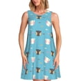 thumbnail image 1 of Xecao Robes d'Été pour Femmes, Robes Décontractées, Robes de Plage, Robes Sans Manches avec Poches, 1 of 7