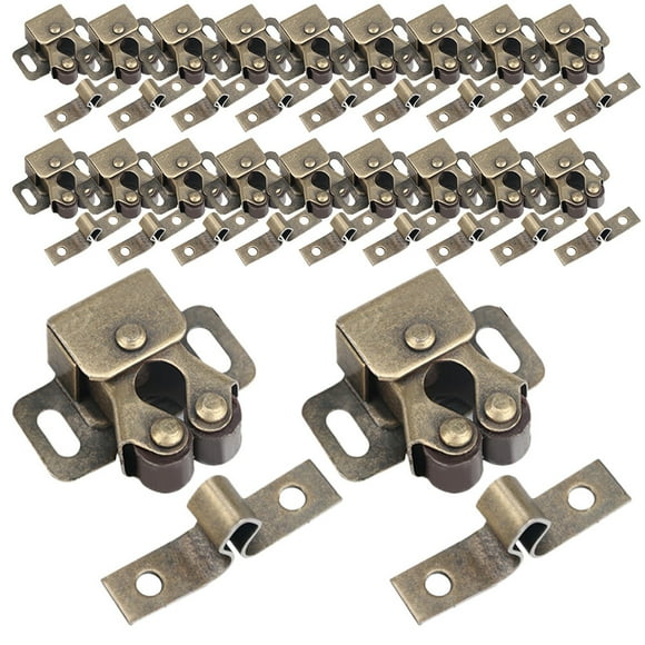 CIMAXIC 20pcs Cabinet Latches And Catches Spring Cabinet Latches Cupboard Double Ball Roller Catch,1.26"X0.55"X0.51"