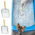 thumbnail image 1 of Vaidha Metal Litter, Stainless Steel Sand Substrate Shovel Fine Mesh, Non-Stick Fast Sifting Litter, Litter Cleaner, 1 of 7