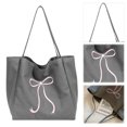 thumbnail image 1 of Bolso hobo elegante Cgtredaw con lazo para Mujer Lona fiesta, 1 of 9