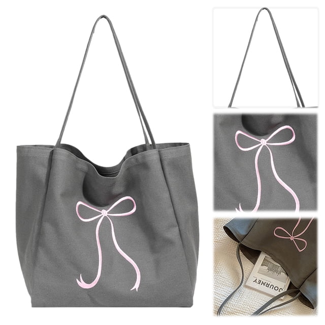 Bolso hobo elegante Cgtredaw con lazo para Mujer Lona fiesta