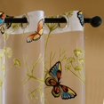 thumbnail image 3 of Topfinel Papillon Rideaux Rideau de Fenêtre en Tulle pour Salon Chambre à Coucher Rideaux de Cuisine Rideaux de Voile Imprimés, 3 of 13