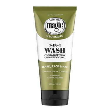 Magic Clean Products 3-in-1 Beard Wash with Almond Oil, 6.8 fl oz