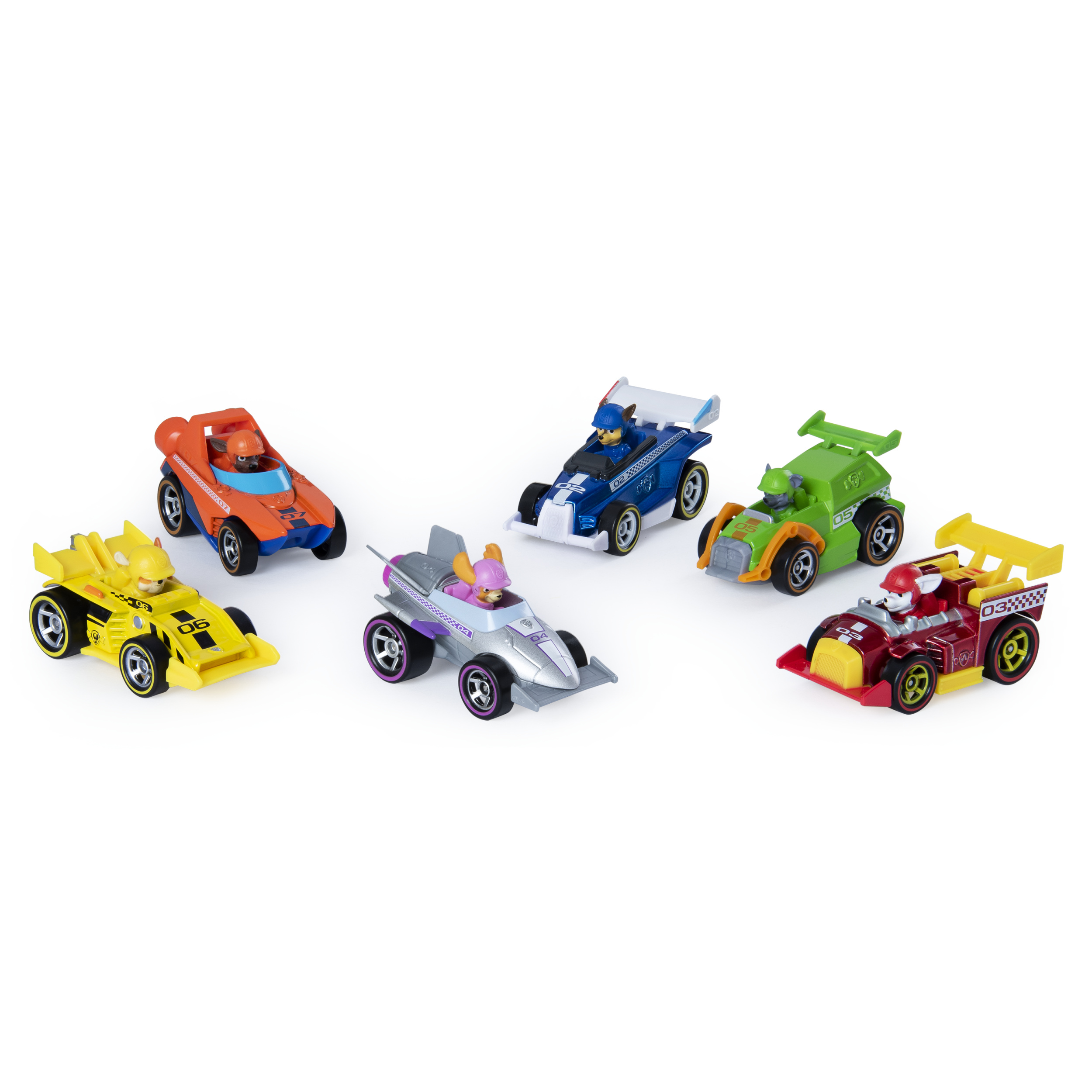 PAW Patrol, True Metal Ready Race Rescue Gift Pack of 6 Race Car Collectible Die-Cast Vehicles, 1:55 Scale - image 2 of 5