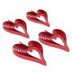 thumbnail image 4 of 4 piezas de corazones hechos amor colgante de pared de habitación decoración regalos para boda rojo mayimx Colgante colgante de corazón de amor, 4 of 9