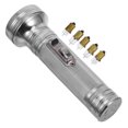 thumbnail image 3 of Camping Flashlight Retro Style Handheld Flashlight Classic 80s 90s Flashlight Outdoor Torch Light With 5 Light Bulb For Camping Hiking Emergency Silver, 3 of 8