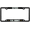 black - Style 2, variant on [Officially Licensed Product] - U.S. Army Retired - Domed Custom-Made Personalized Narrow (Thin) Top 4 Hole Metal Car License Plate Frame with Free caps - Black (Quantity: 1 Frame)