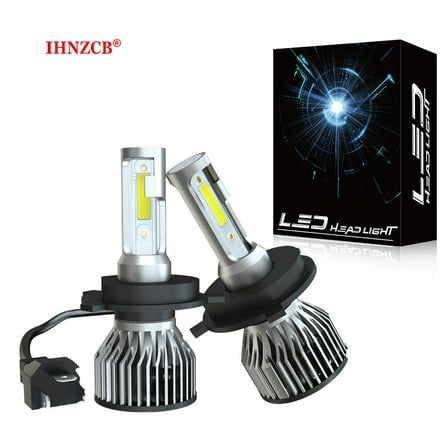 IHNZCB 9003 / H4 LED Headlight Super Bright Bulbs Kit White 6000K High/Low Beam 2x