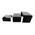 thumbnail image 1 of Abbracc 3 Pieces Acrylic Display Stand Ladder Display Riser for Doll Perfume Dessert black, 1 of 9