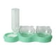 thumbnail image 2 of Comedero y bebedero para perros y gatos, desmontable automáticamente, ideal para cachorros, gatos y otros animales. Verde, 2 of 8