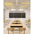 thumbnail image 4 of Fluorescent Light Covers for Ceiling Lights 2 Pack, Light Yellow Magnetic Classroom Light Covers 4x2 Feet, Minimalist Modern Solid Color Yellow Fluorescent Ceiling Filters for Office Classroom, 4 of 7