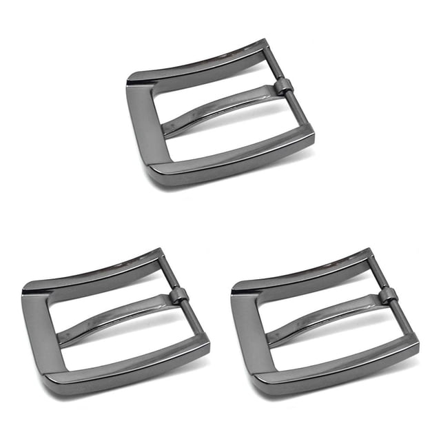 crativent Replacement Belt Buckle Pin Roller Waistband Accessory Reusable Rectangular Strap Slider Household Repair Part 40mm 3Set