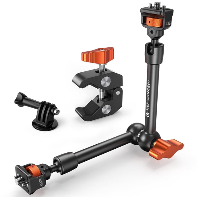 Kit de abrazaderas Magic Arm K&F CONCEPT de 11 pulgadas con ARRI 1/4 y 3/8