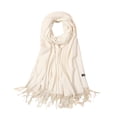 thumbnail image 2 of Bufanda Pashmina Unisex De Otoño E Invierno, Chales Informales De Color Sólido, Bufanda Cálida Con Borlas Para Oficina, Avión Y Restaurante Advancent AP006881-06, 2 of 4