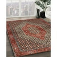 thumbnail image 2 of Ahgly Company Indoor Rectangle Traditional Saffron Red Persian Area Rugs, 7' x 10', 2 of 6