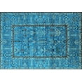 thumbnail image 1 of Ahgly Company Indoor Rectangle Oriental Light Blue Industrial Area Rugs, 8' x 12', 1 of 4