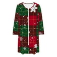 thumbnail image 6 of HUJlwoi Womens Christmas Robe Printed Long Sleeve Bathrobe Zipper Front House Coat Lounge Comfortable Sleepwear with Pockets, 6 of 7