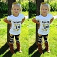 thumbnail image 5 of Toddler Kids Baby Girls Outfit Clothes T-shirt Tops+Long Pants Trousers 2PCS Set, 5 of 5