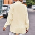 thumbnail image 4 of Women’s Casual Long Sleeve Button Down Corduroy Shirt, Loose Fit Lapel Collar Blouse Top for Spring Fall Outfits, 4 of 5
