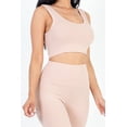 thumbnail image 3 of Ribbed Two-Piece Crop Top and Leggings Ensemble, 3 of 11