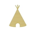 thumbnail image 1 of Package of 1, Medium 6" X 8" X 1/4" Baltic Birch Plywood Tee Pee Wood Cutout For Fall Themed Art & Craft Project, Made in USA, 1 of 1