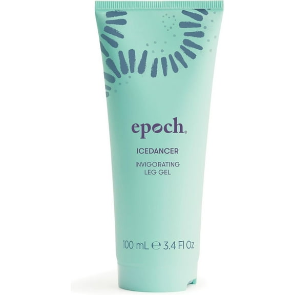 Nu Skin Epoch Ice Dancer Invigorating Leg Gel, Cooling Gel for Tired Legs with Wild Mint, Horse Chestnut, Eucalyptus, Menthol, Alcohol-Free, Non-Sticky Formula, 100 ml