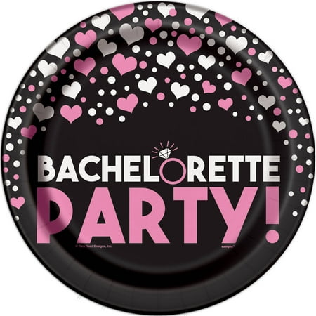 Bachelorette Party Plates, 9 in, 8ct