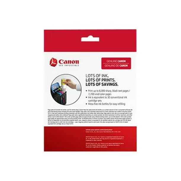 Canon GI 20 CMY Ink Bottle Value Pack 3pack yellow, cyan, magenta