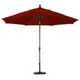 thumbnail image 2 of Parasol de Marché en Aluminium 11 Pieds Inclinaison Col DV Bronze/Sunbrella/Terracotta, 2 of 2