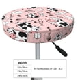 thumbnail image 2 of Funny Cute Cartoon Milk Cow Round Bar Stool Seat Covers, Elastic Round Chair Cover Stool Seat Slipcover Bar Stool Cushions Round Pad for 12-14 inch, 2 of 5