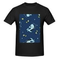 thumbnail image 4 of Bingfone Space Dinosaur Men'S Loose Fit Short-Sleeve Pocket T-Shirt, 4 of 7