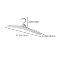 thumbnail image 3 of shyuyusa Collapsible Integrated Clothes Hanger, Curved Non Slip Design, Portable Drying Rack for Household Balcony Travel Laundry Use, 3 of 6