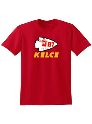 Women's Fanatics Branded Travis Kelce Red Kansas City Chiefs Plus Size Name & Number V-Neck T-Shirt