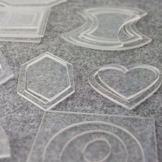 Traceease Stencil Cuore Quilting Modello Di Set Di 3-3/5 Pollici