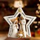 thumbnail image 4 of Artículos Navideños Adorno navideño acrílico en forma de estrella con escena de JASKFLY, 4 of 7