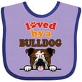 thumbnail image 3 of Inktastic English Bulldog Dog Girls Baby Bib, 3 of 4