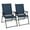Blue, variant on JMGJOY 4-Pack Folding Patio Chairs for Outdoor Relaxation, Supportive High-Back Sling Chairs with Armrests, Foldable for Garden, Backyard, and Pool (Gray)
