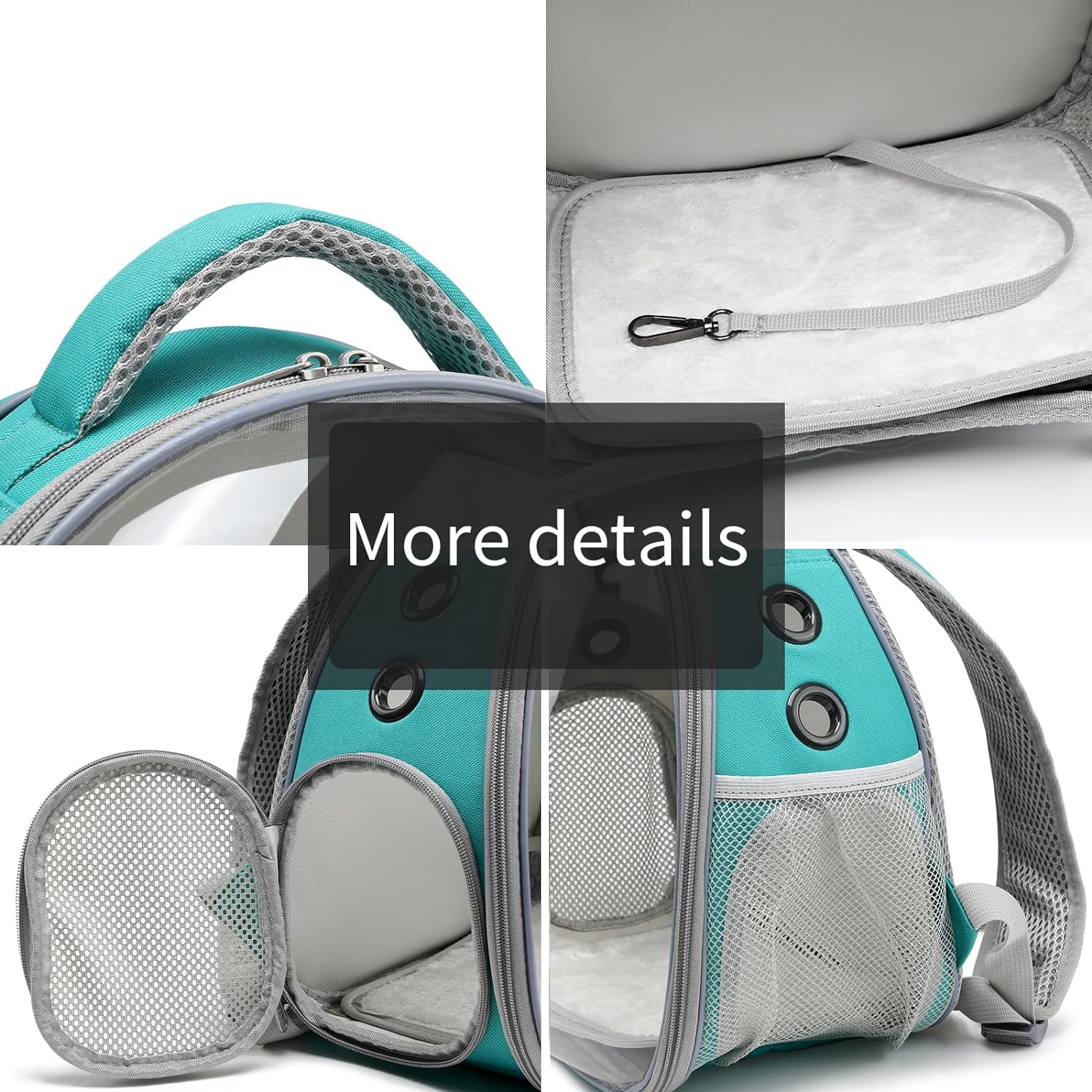 Portable Travel pet Backpack Carrier Hamster Bag Guinea Pig Bird Small Dog cat Turtle Carrier Rabbit Cage Squirrel Bearded Dragon Breathable Hangbag (Green).Product promotion event